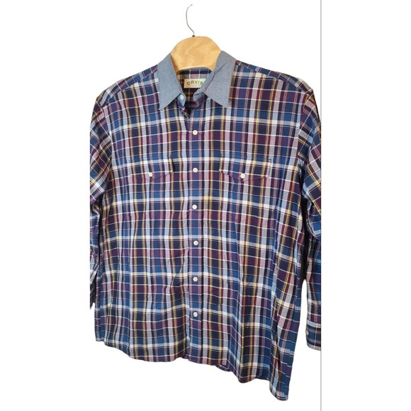 Orvis Mens Long‎ Sleeve Button up Size XXL - Picture 1 of 4